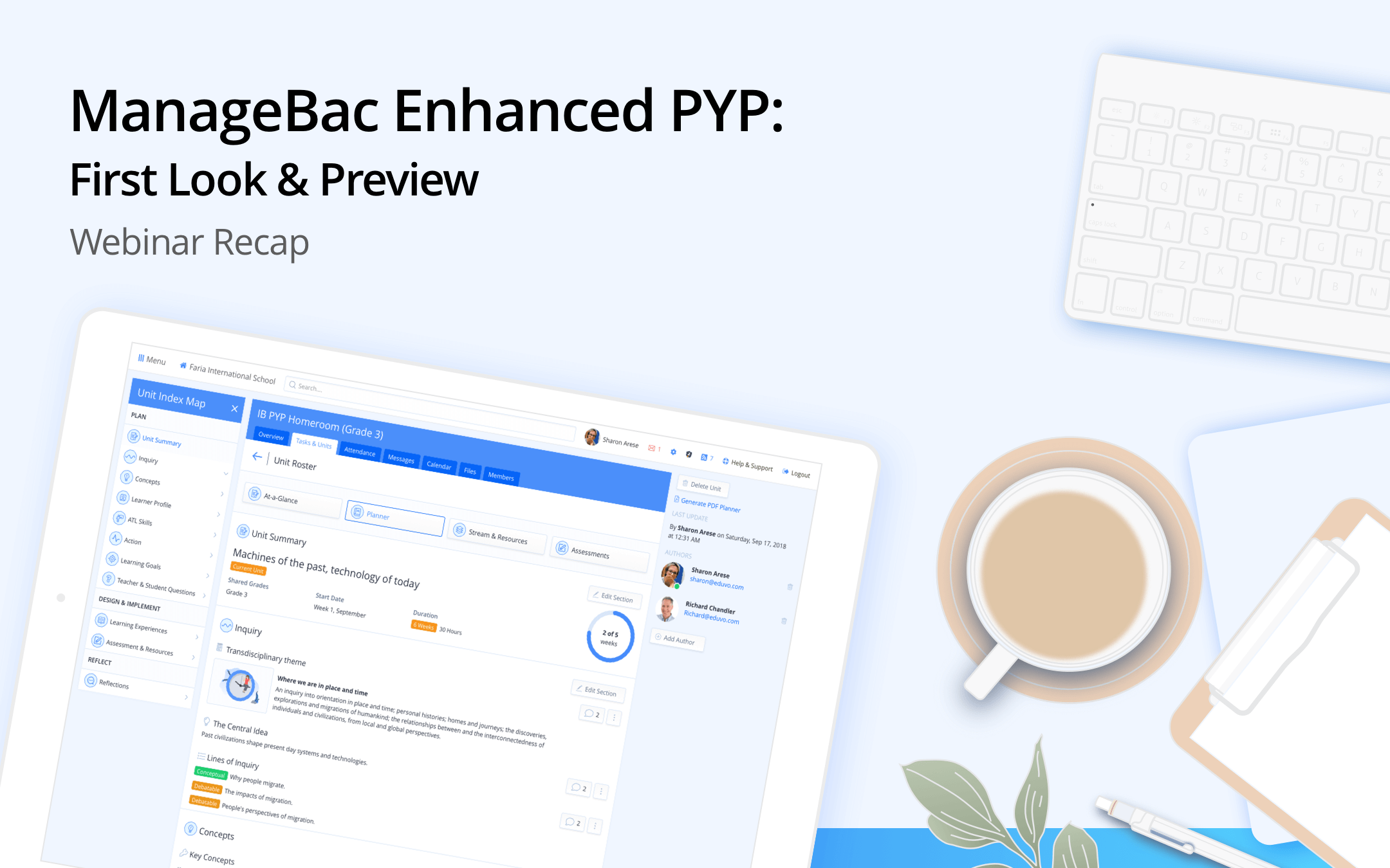 Managebac Enhanced Pyp: First Look & Preview