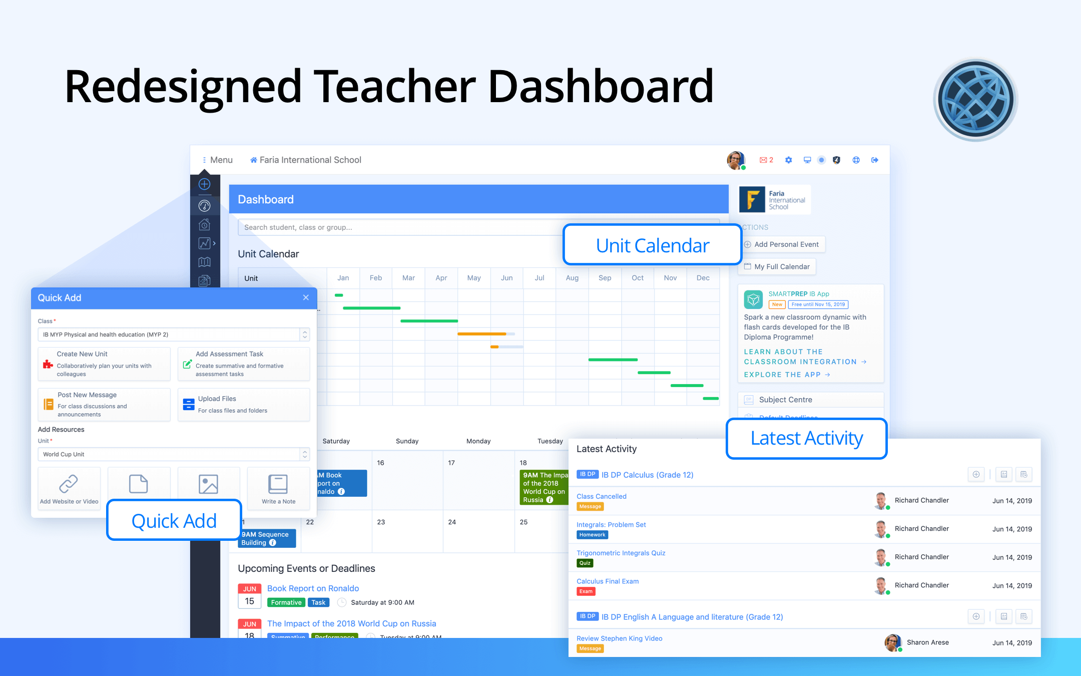 Redesigned Dashboard With Quick Add & Lite Menu