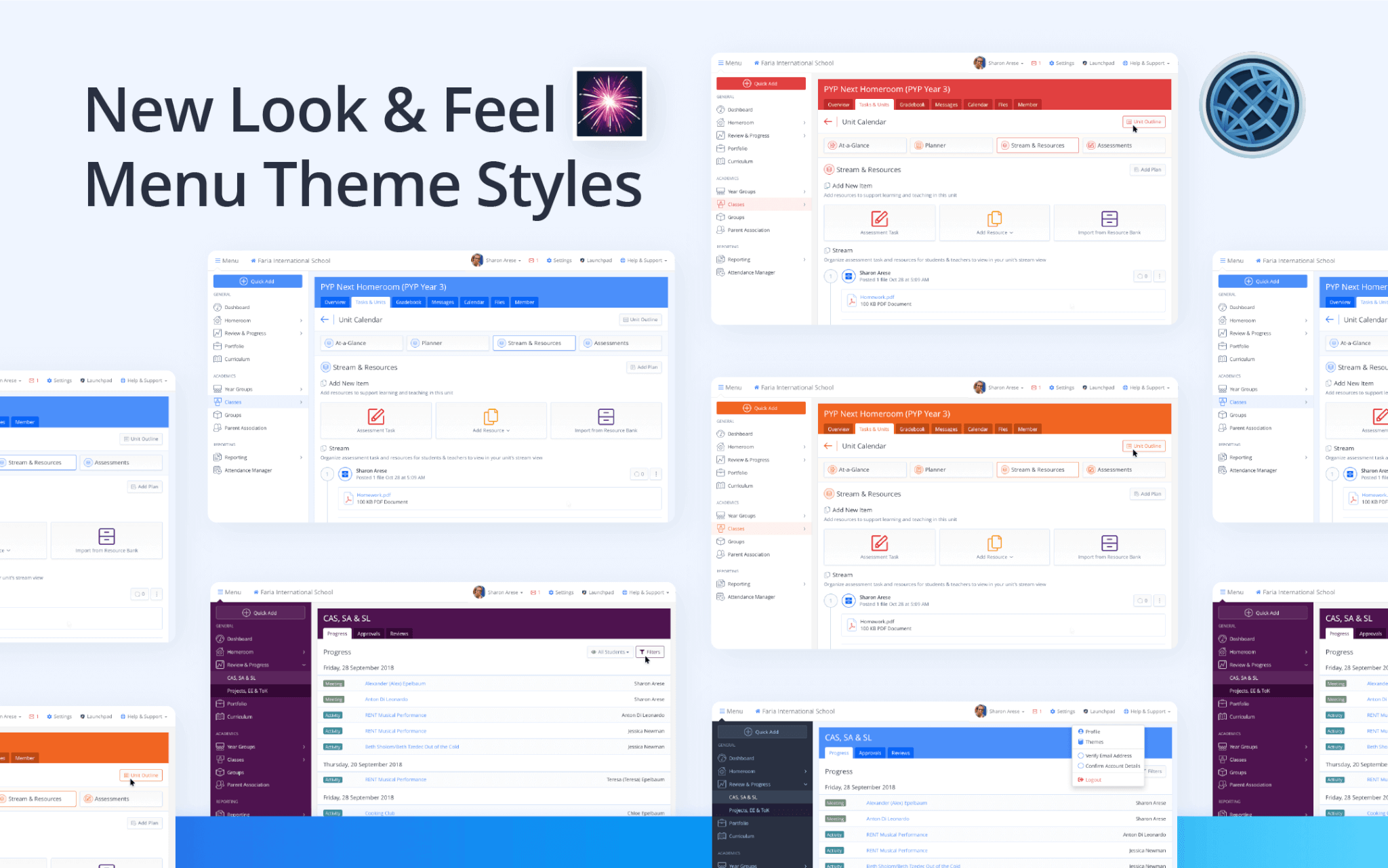 New Look & Feel: Menu Themes