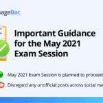 May 2021 Exam Session: Important Guidance