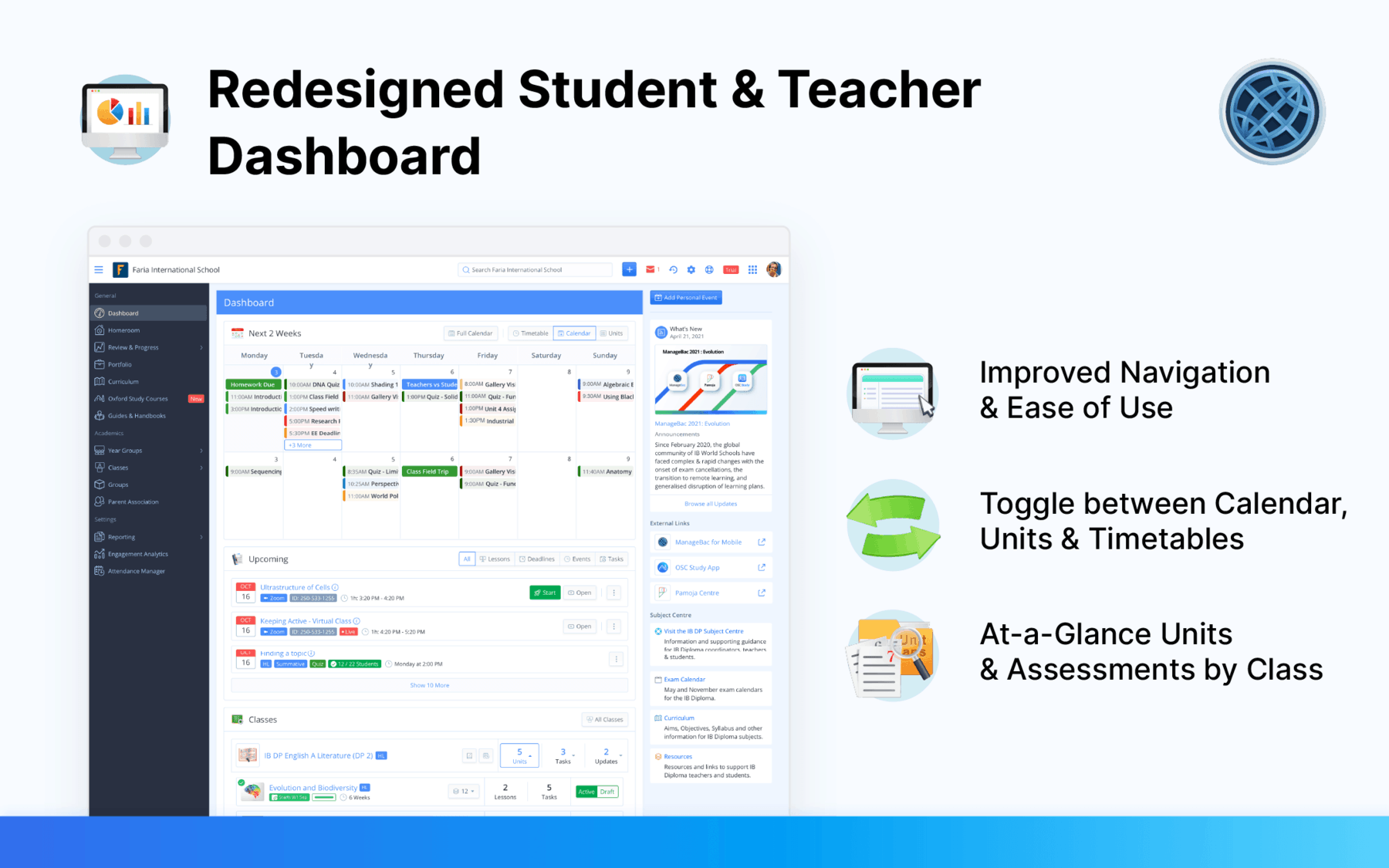 Student & Teacher Dashboards