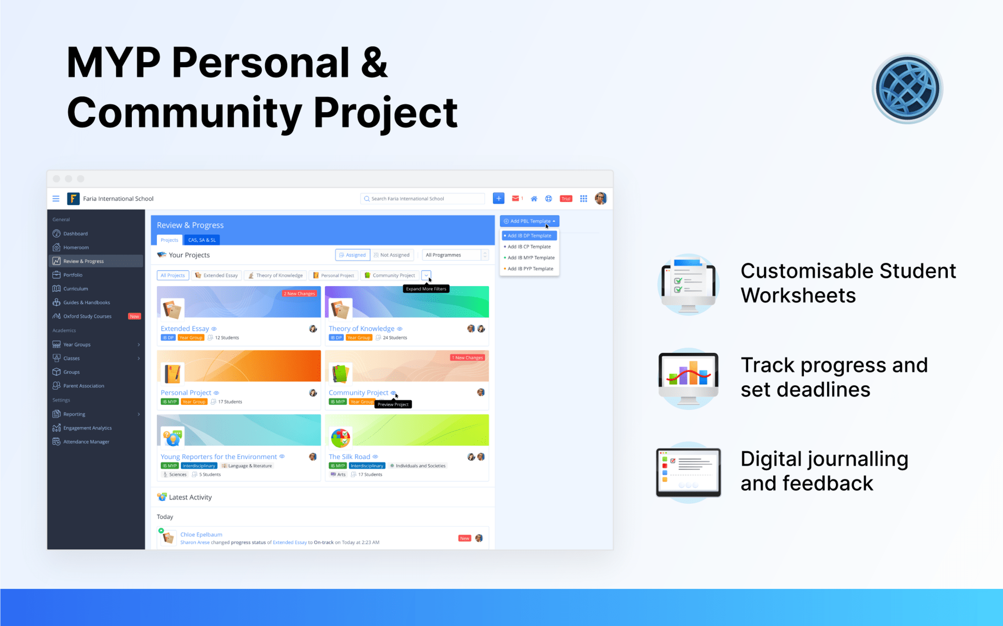 Myp Personal Project & Community Project Redesign