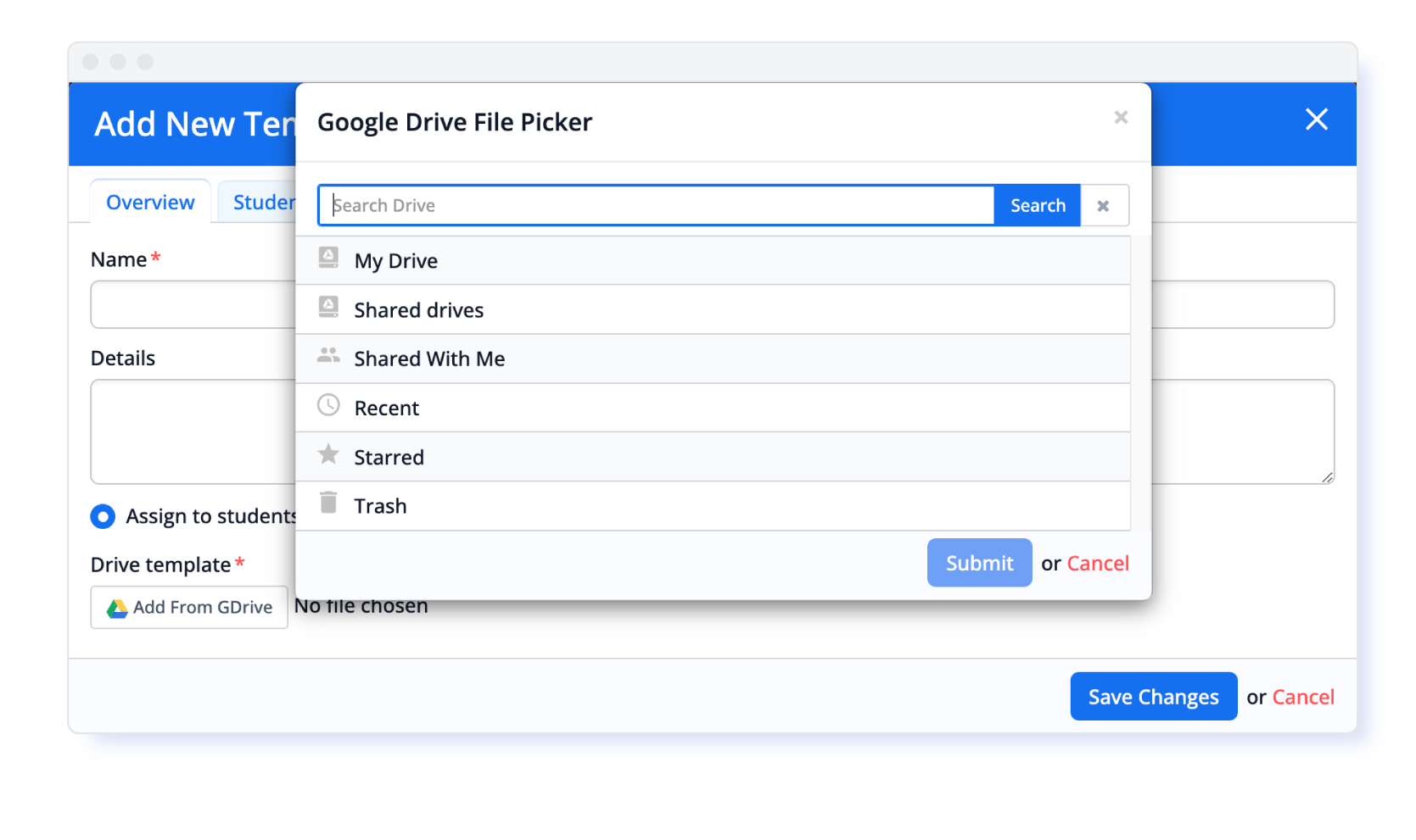 Support Shared Drive Uploads For Task