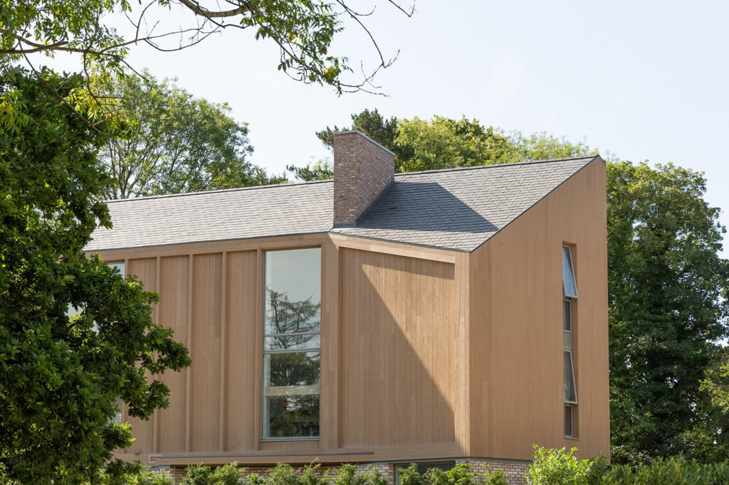 Golden Oak Shadow Line Composite Cladding