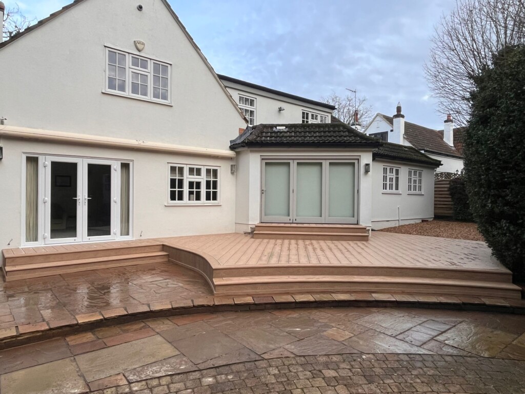 Millboard decking in Golden Oak