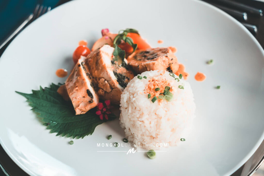 Sit down dinner เลี้ยงรับรองลูกค้า ในตีมสีน้ำเงิน @ Ananda