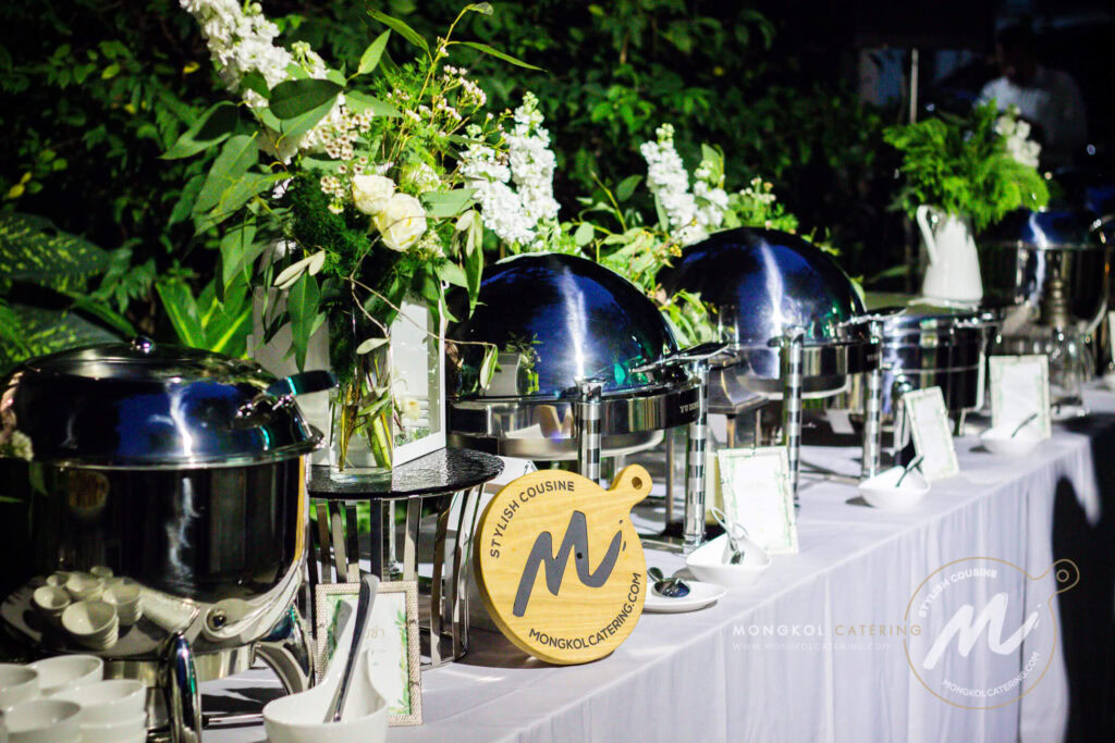 จัดเลี้ยงงานแต่งงาน สองรูปแบบ ค็อกเทลเช้า และบุฟเฟต์เย็น @ Agalico