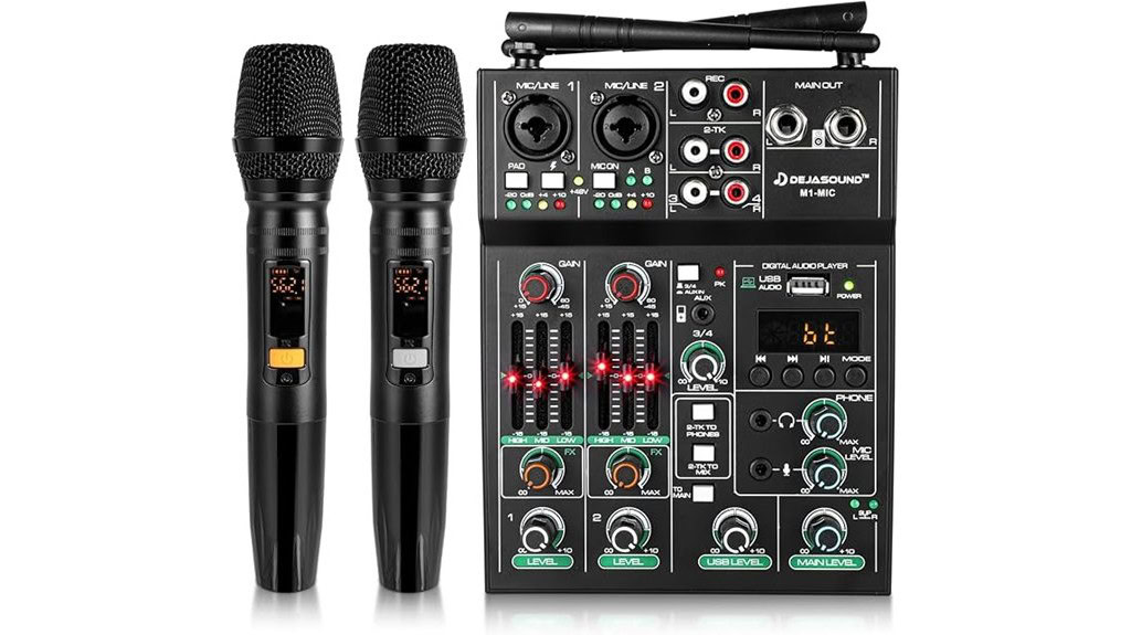 Dejasound Pro 5 Channel Audio Mixer Mic Set Review