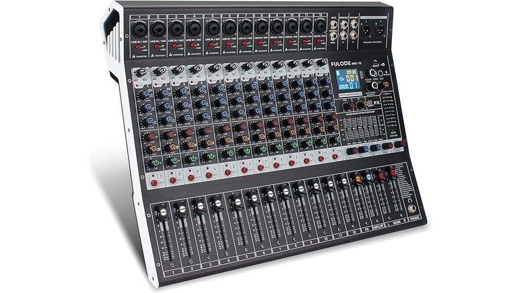 FULODE MIX-12 12-Channel Bluetooth Studio Audio Mixer Review