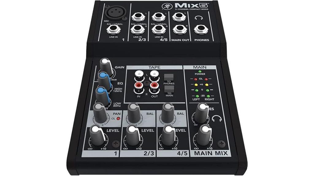 Mackie Mix5 Review: Compact Mixer Performance Unleashed