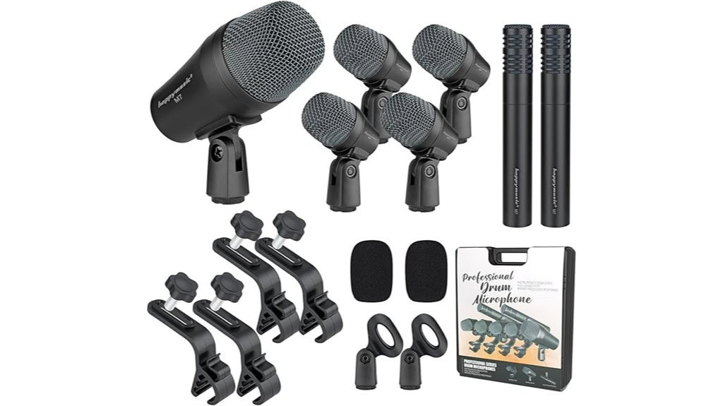 Happymusic M7 Wired Drum Microphone Kit Review