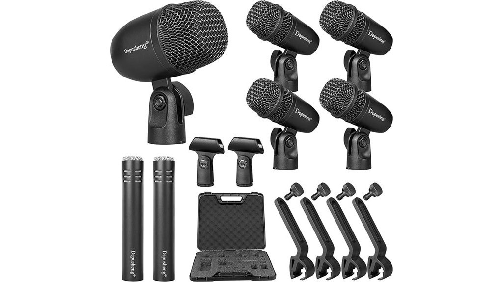 Depusheng 7-Piece Drum Microphone Set Review
