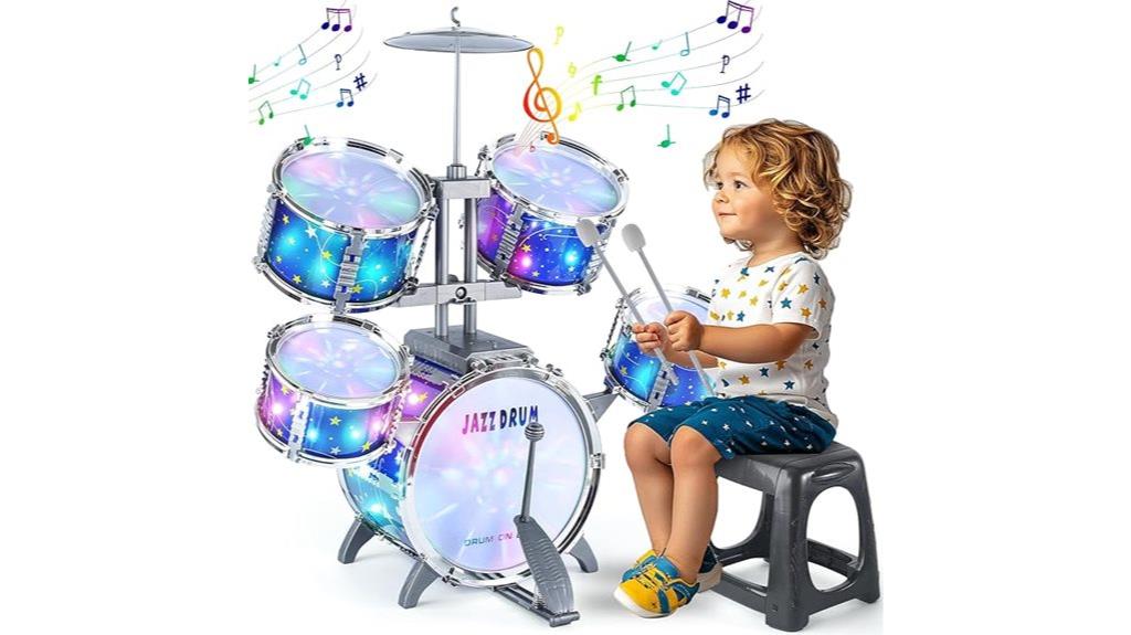 LinseyFun Upgraded Kids Drum Set Review: Fun for Toddlers