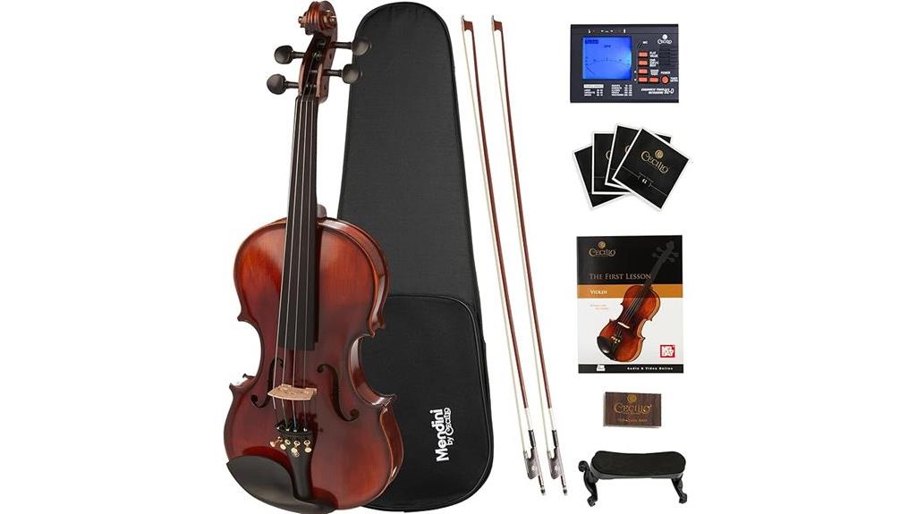 Mendini By Cecilio 3/4 Violin Set Black Solid Wood Review