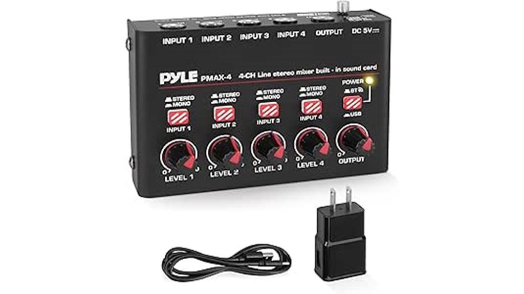 Pyle PMAX4 4-Channel Wireless Bluetooth Mixer Review