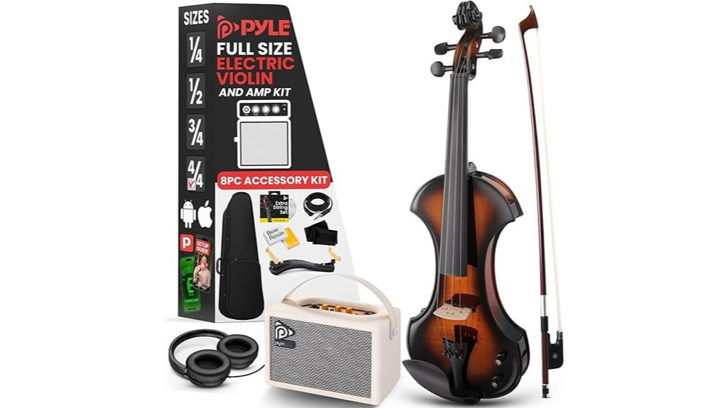 Pyle 4/4 Silent Electric Violin with Amplifier Review