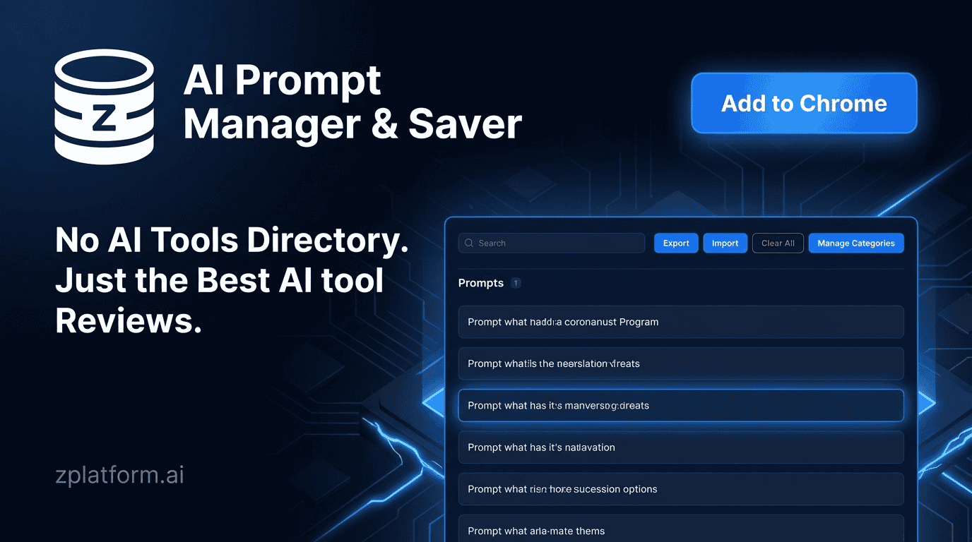 ZPlatform&#8217;s AI Prompt Manager &amp; Saver