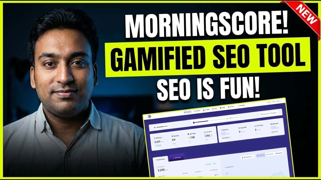 video thumbnail for 'Morningscore Review - Gamified SEO Tool That Actually Works? + Secret Coupon'