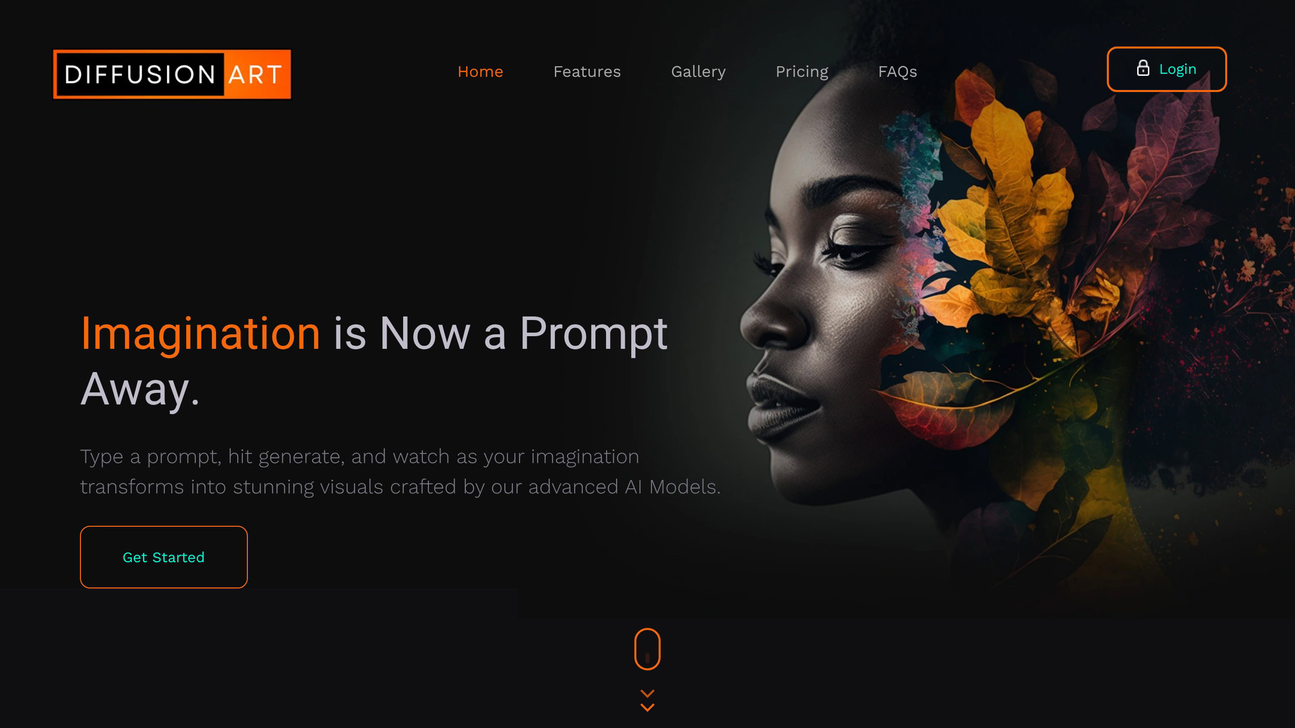 DiffusionArt multi-model AI image generation interface