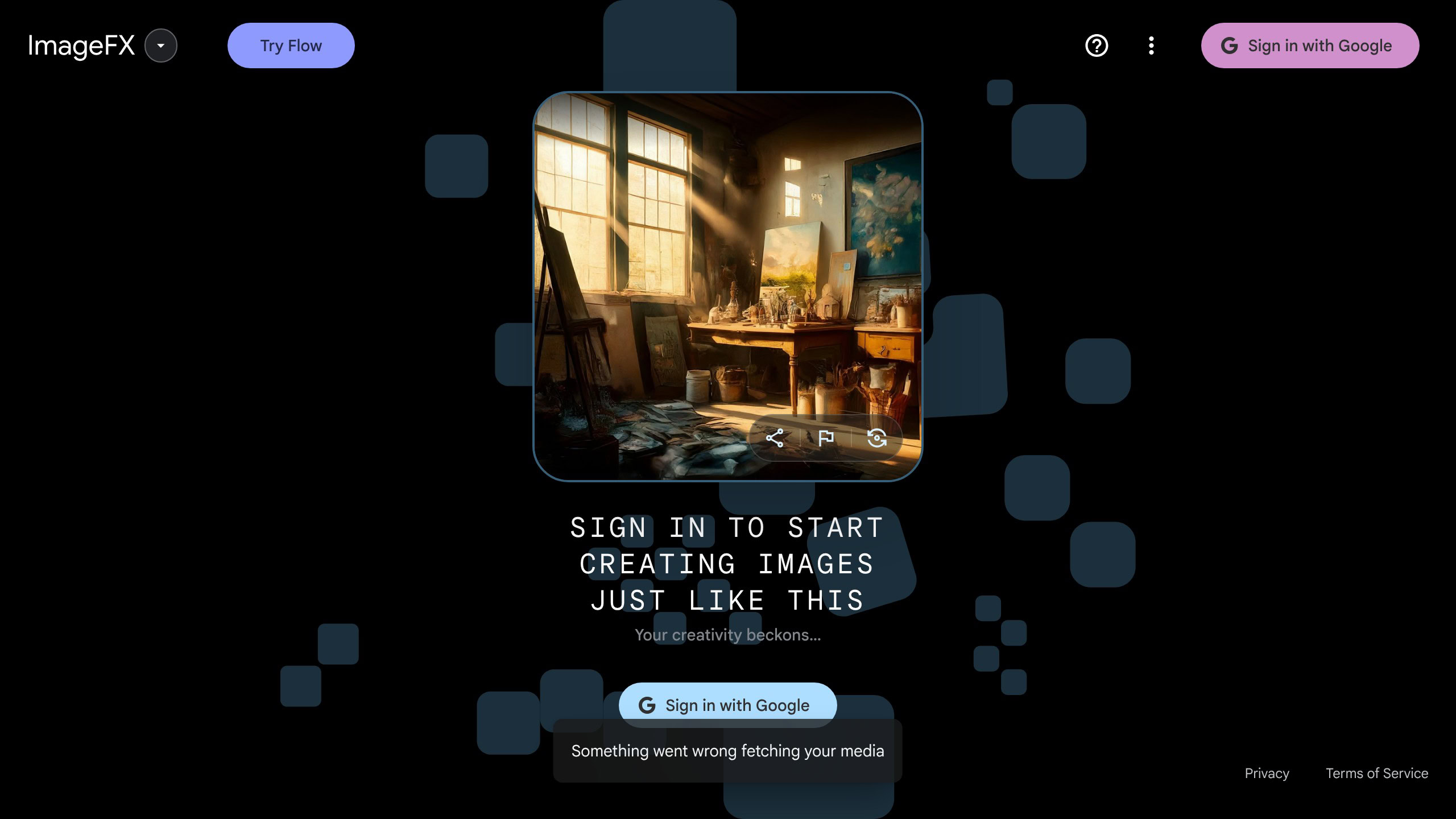 Google ImageFX Mixboard AI image generation canvas