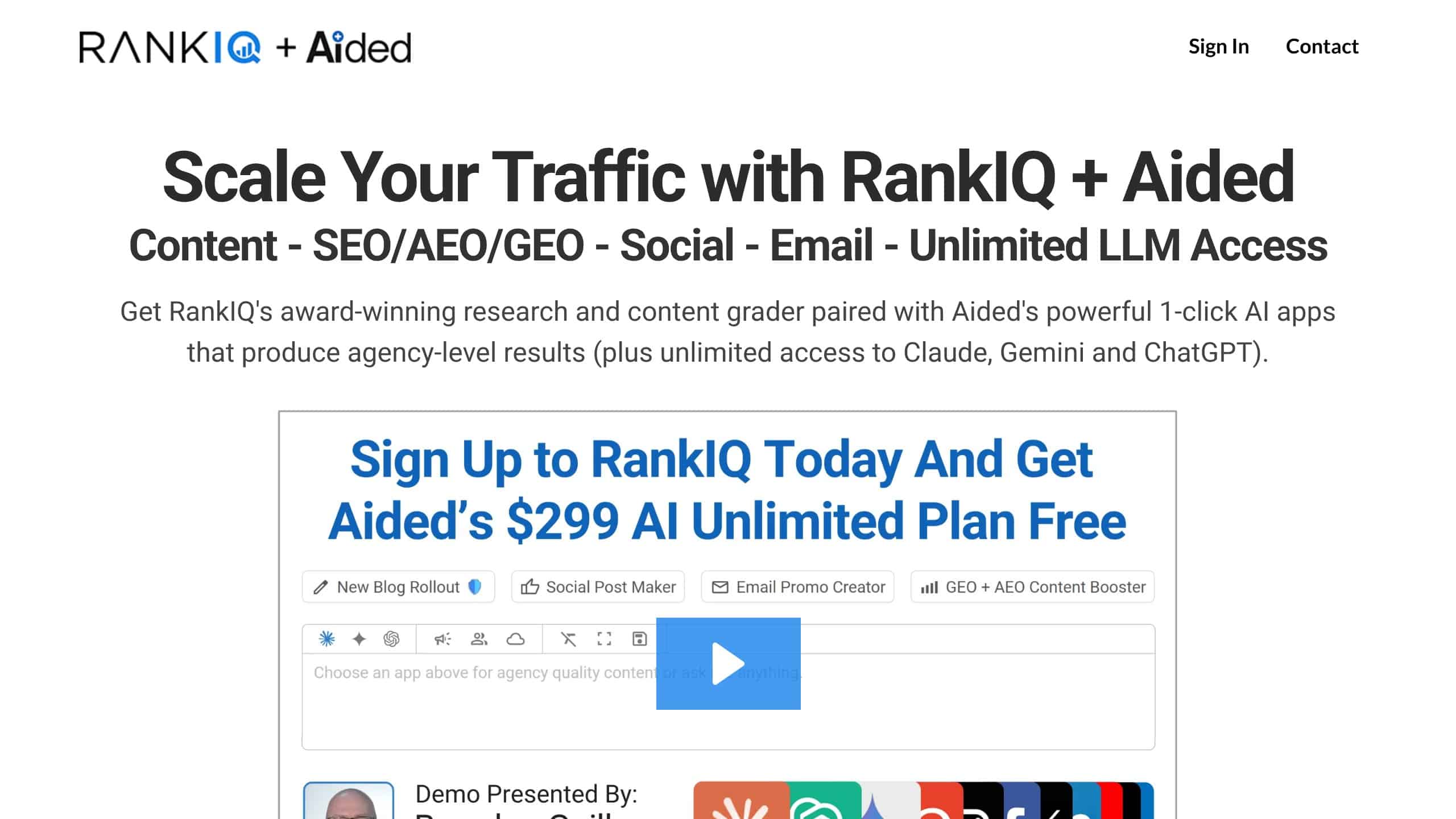 RankIQ keyword library and content optimizer for bloggers