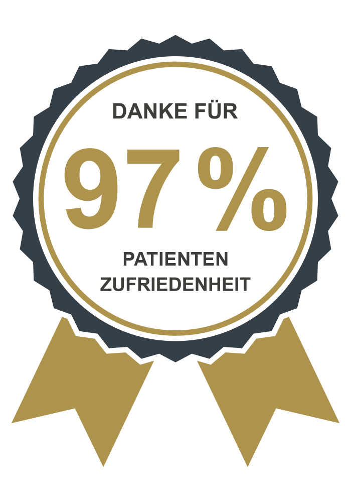 Siegl für 97% Patientenzufriedenheit der Augenklinik Dr. Hoffmann
