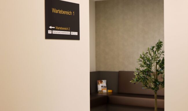 Wartebereich im Augenzentrum Dr. Hoffmann in Wolfsburg