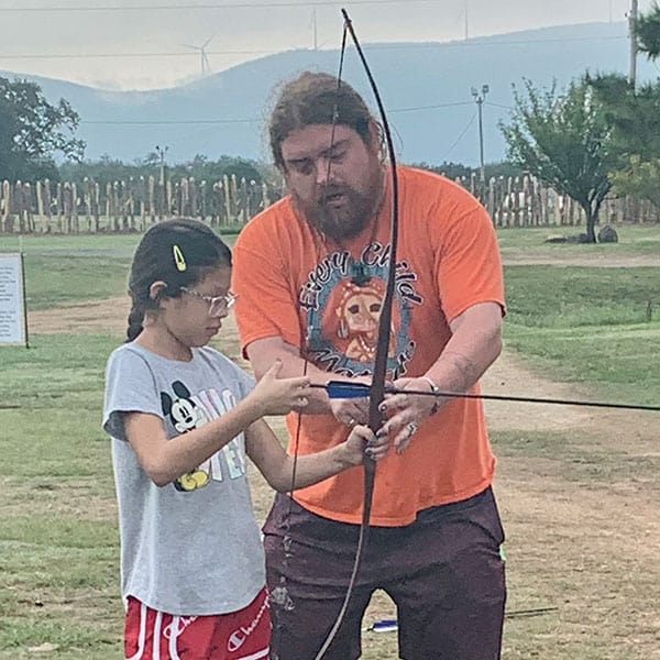 Ross Green helps Taylor Komalty