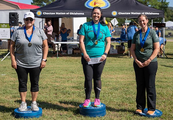 Denise Stewart, Anna Skelton, and Crystal Heckle