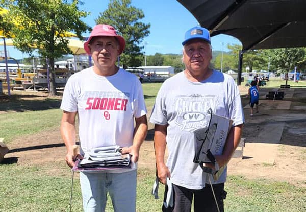 Charles Elk and Donald Blackbird