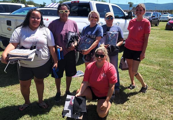 Phyllis Bohannan and Kisha Bohannan, Stephanie Bohannan, Sequina Hunter, Samantha Sennett and Felisha Doyle