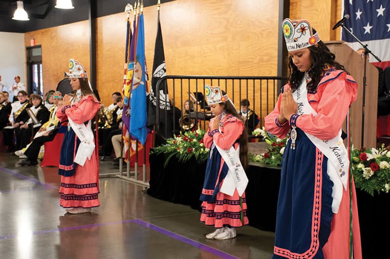 Choctaw Royalty at the Veterans Day Ceremony