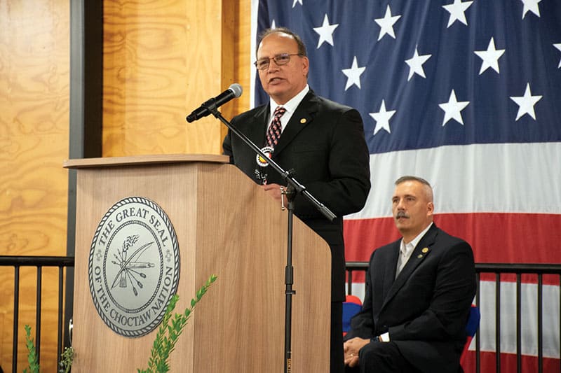 Chief Gary Batton at the Veterans Day Ceremony