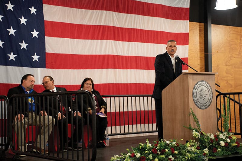 Assistant Chief Jack Austin Jr. at the Veterans Day Ceremony