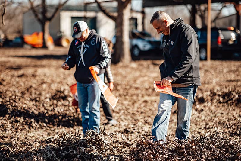 Chief and Assistant Chief at the Elder Pecan Harvest Event