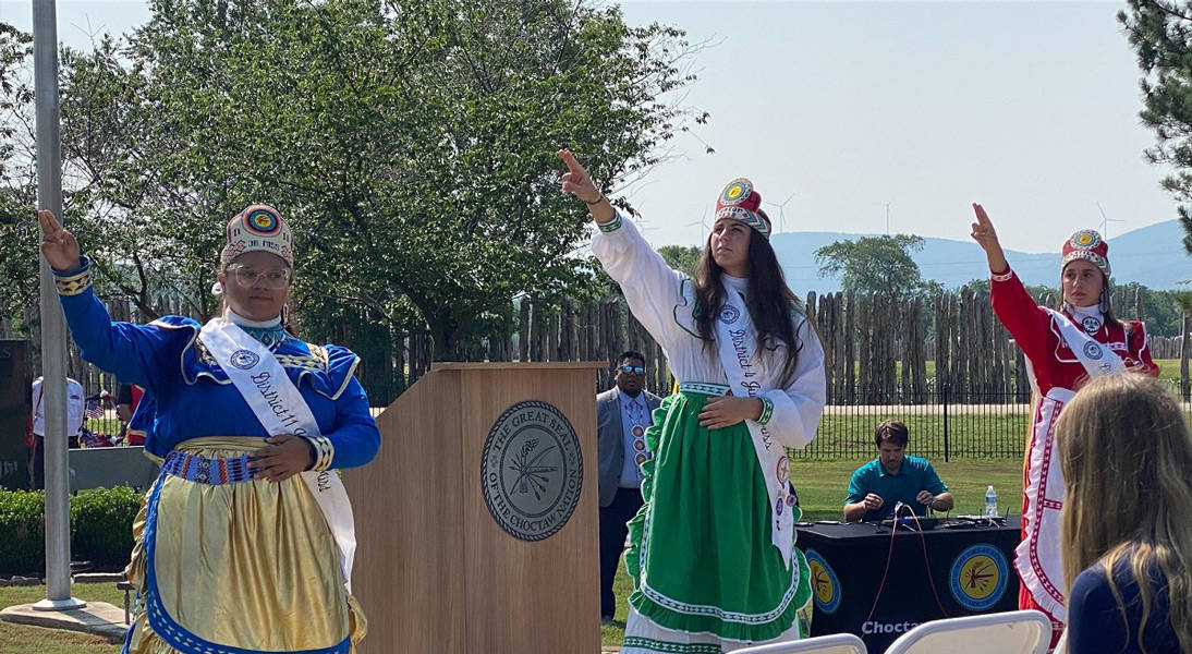 Choctaw Princesses at Memorial Day 2023