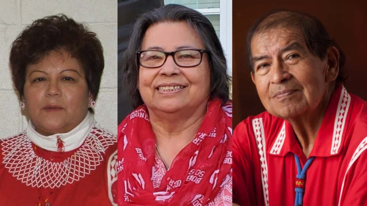 Brenda Samuels, Virginia Espinoza and Curtis Billy