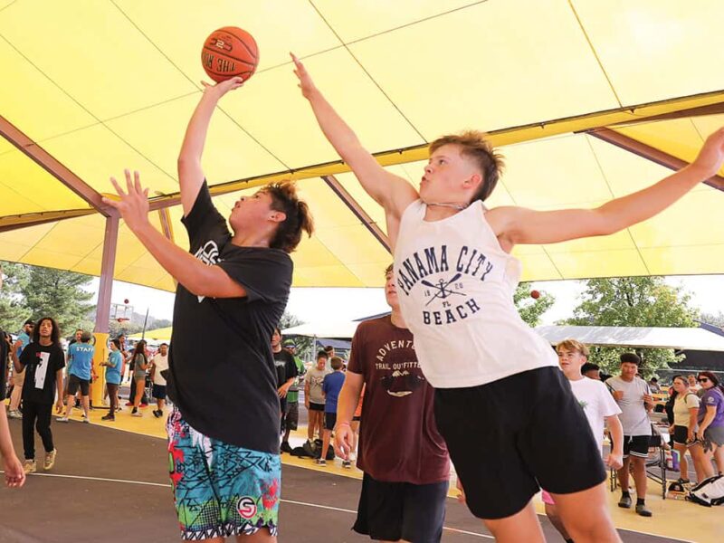 War Hoops, also known as basketball has long been a favorite at the Labor Day festival.