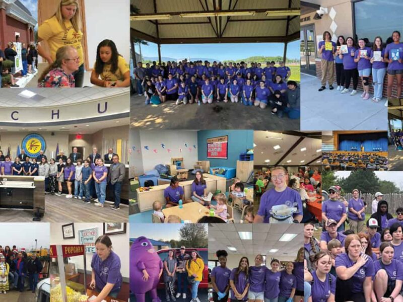 A collage of YAB images over the years.