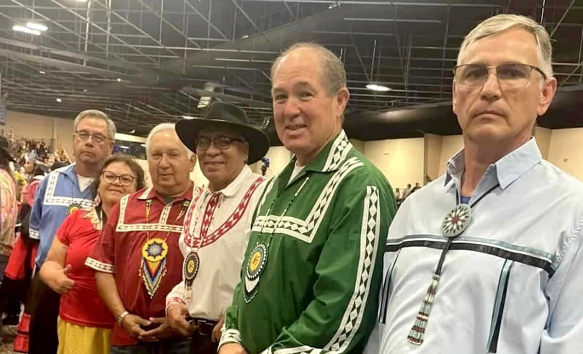 The Choctaw Nation Tribal council poses for a photo.