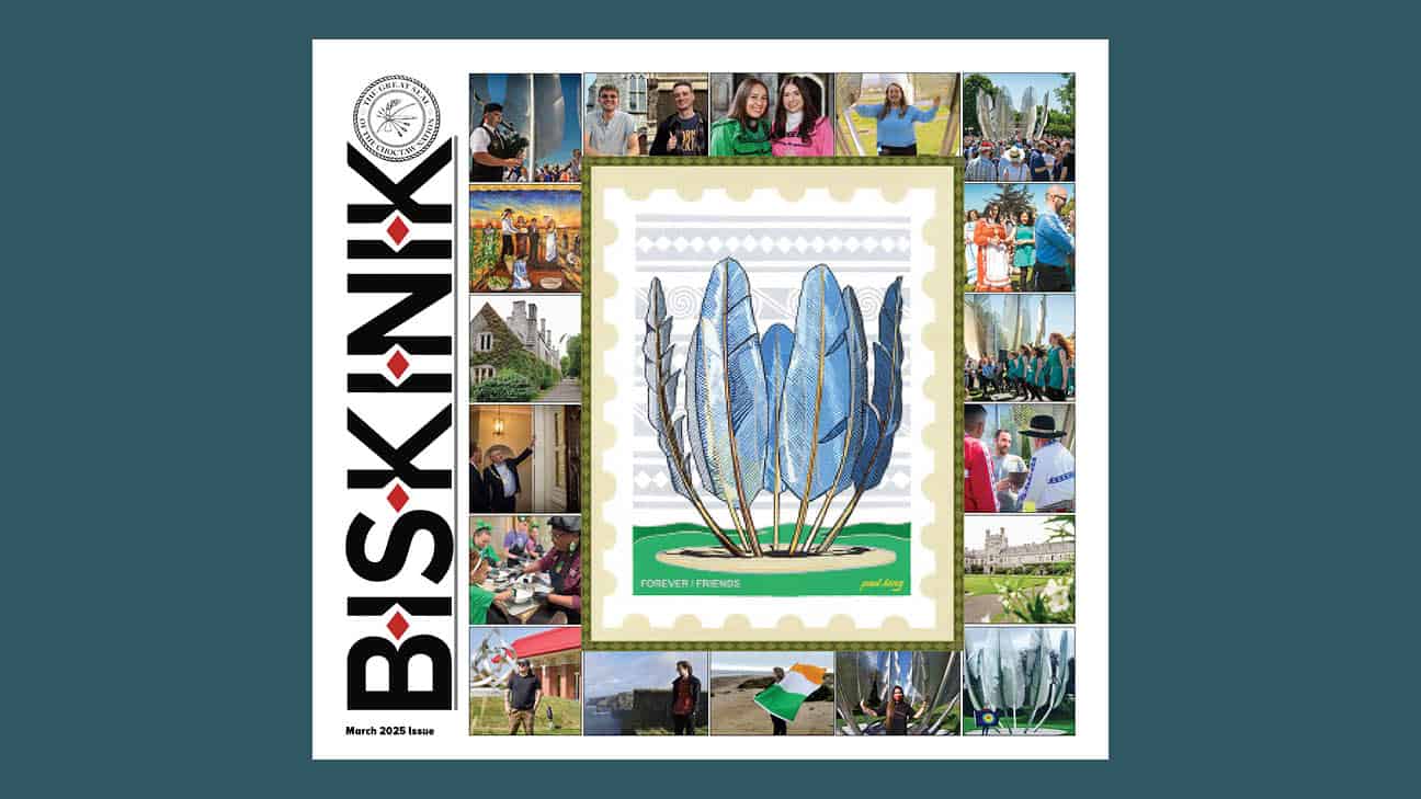 March 2025 Biskinik cover photo showing a collage of photos from Ireland.