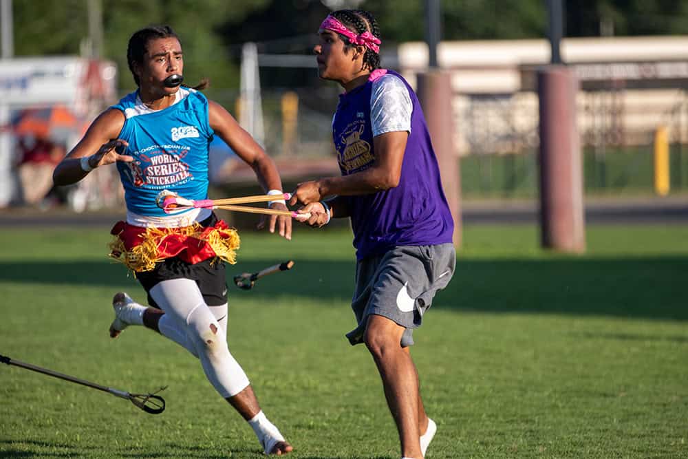 Stickball action shot from World Series of Stickball game.
