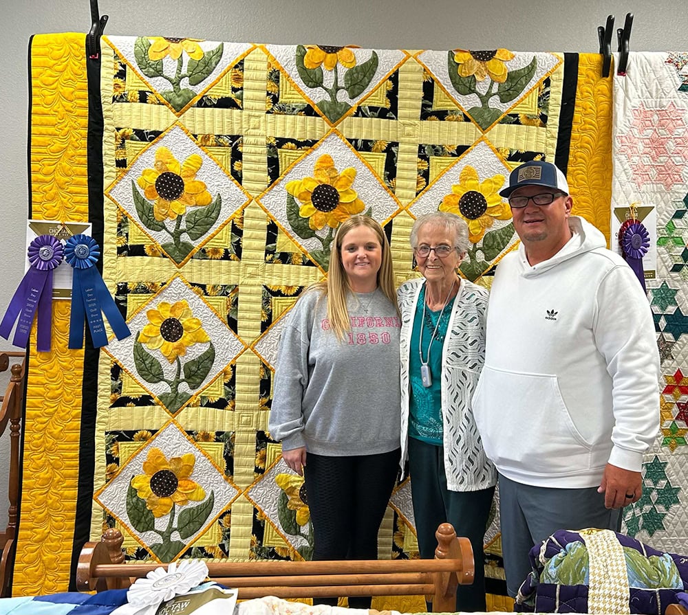 First Place Machine Hand stitch and 1st People's Choice.