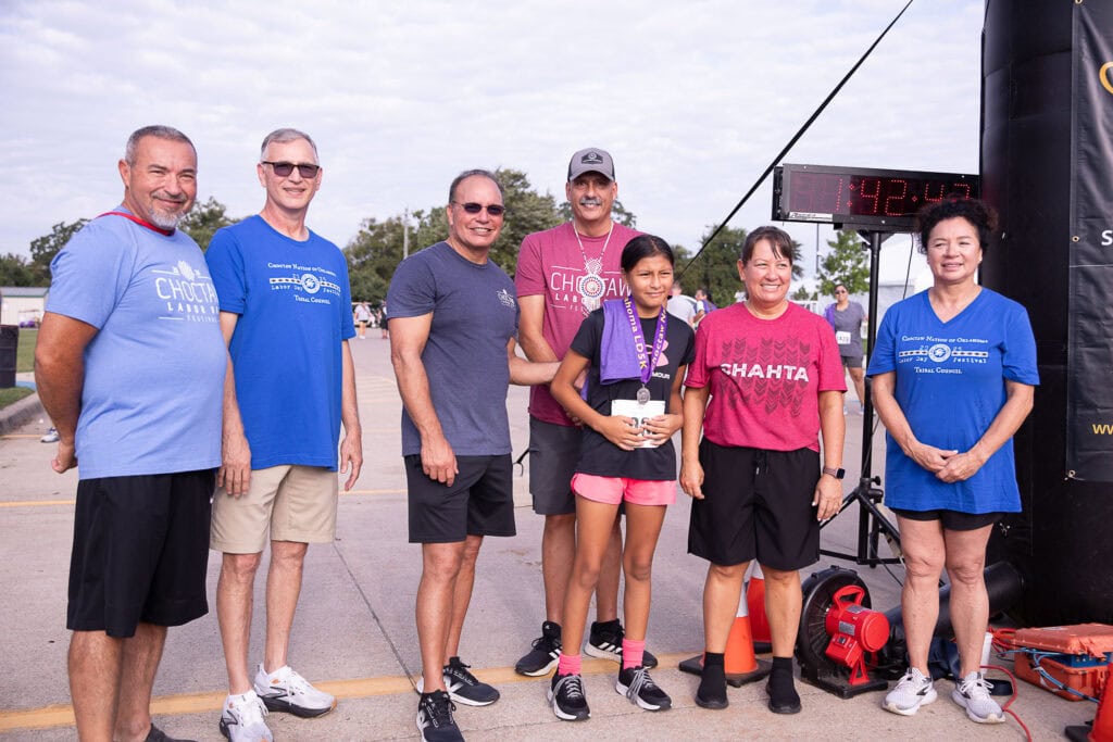 Labor Day 5k age group winner.