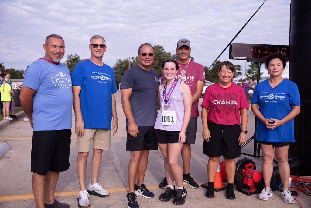 Labor Day 5k age group winner.