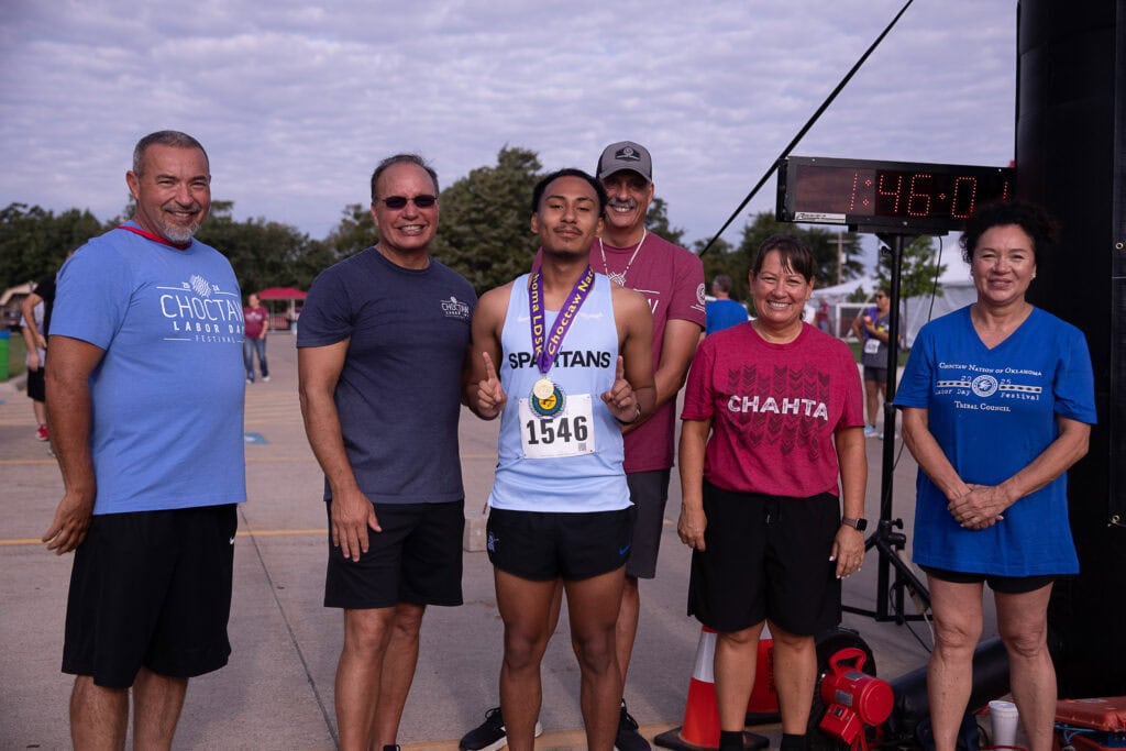 Labor Day 5k age group winner.