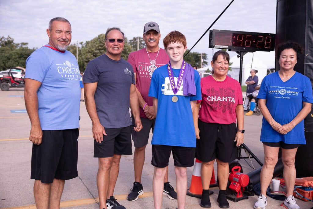 Labor Day 5k age group winner.