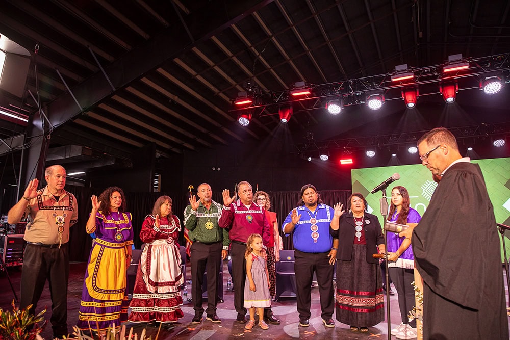 Tribal Council swearing in.