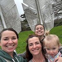 Sisters Katherine and Sarah McCrea with daughters Emma Zeigler and Ann Dameron