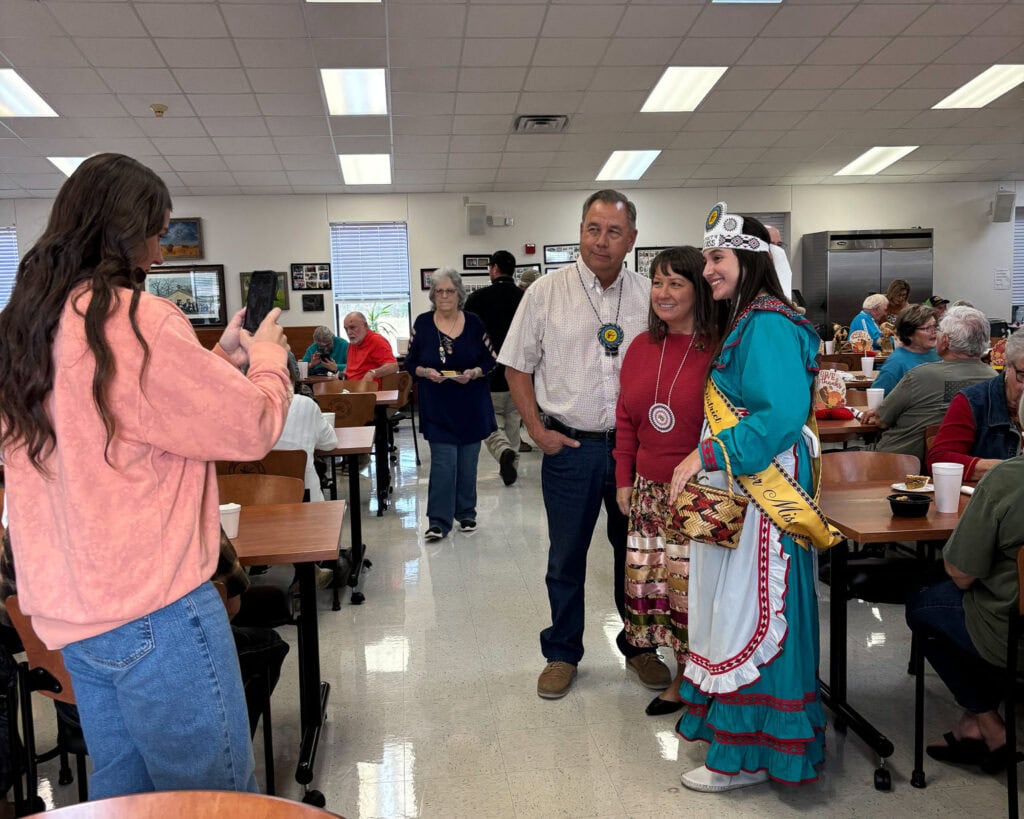 Jess Henry anf Jennifer Turner take a photo with a princess.